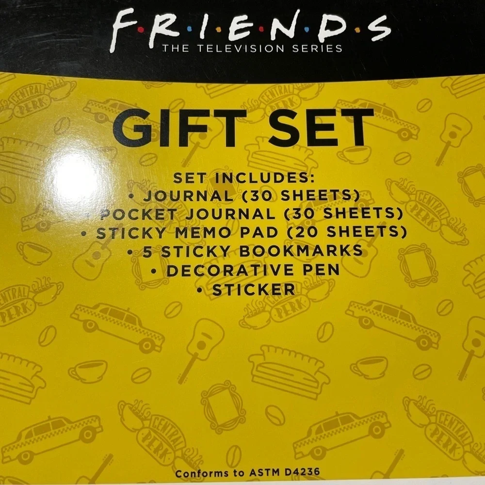 Friends Tv Show Gift Set Journal Bookmarks Pen Sticker Christmas Turkey